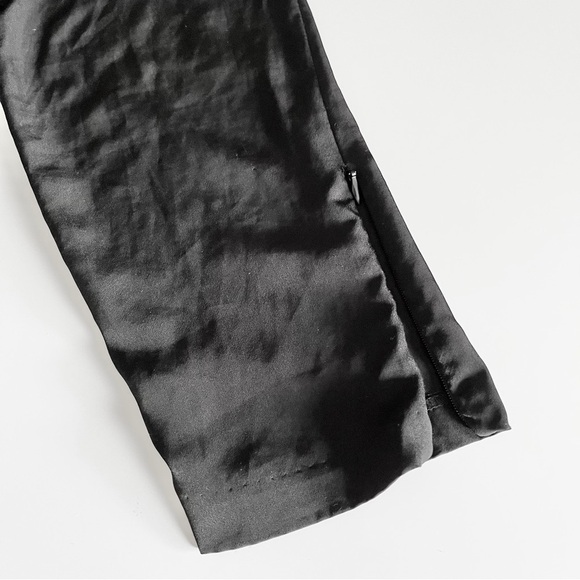 Zara Basic Black Plunge Neck Ankle Zip Harem Jumpsuit Size S - Picture 7 of 15